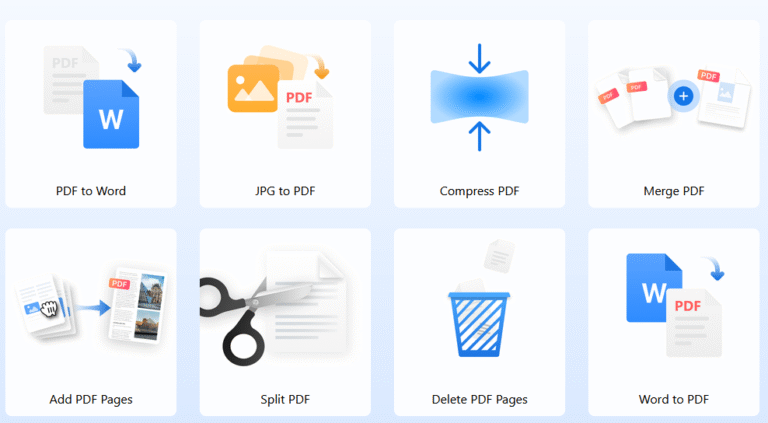 PDFgear logo | PDFgear PDF editing interface | PDFgear workflow screenshot | PDFgear export and settings panel | PDFgear output preview example